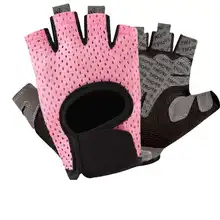 Été hommes/femmes fitness gants gymnastique haltérophilie cyclisme yoga musculation formation mince respirant anti-dérapant demi doigt gants