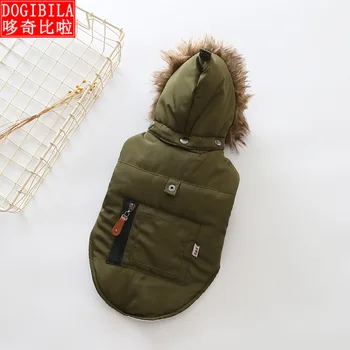 

Dog clothes 2018 autumn and winter new pet Tasslon waterproof dog clothes coat wholesale