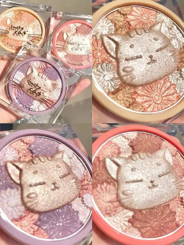 Shimmer Highlighter Palette Makeup Face Bronzer Contour Powder Illuminator Highlight Brighten