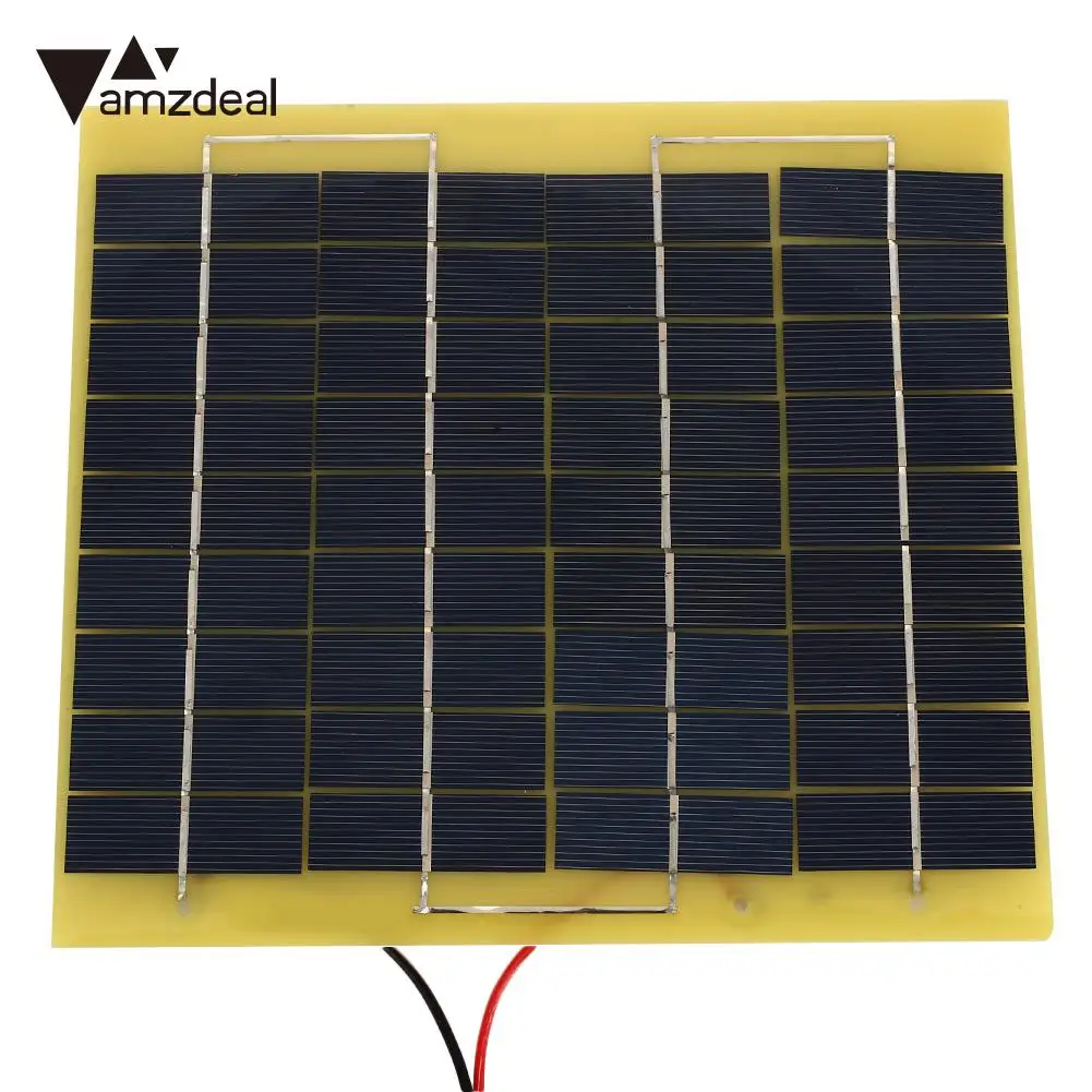 Portable 5W 18V Solar Panel Solar Charger Charging Portable Power Bank For Emergency Power Supply Car Battery Chargiing Travel