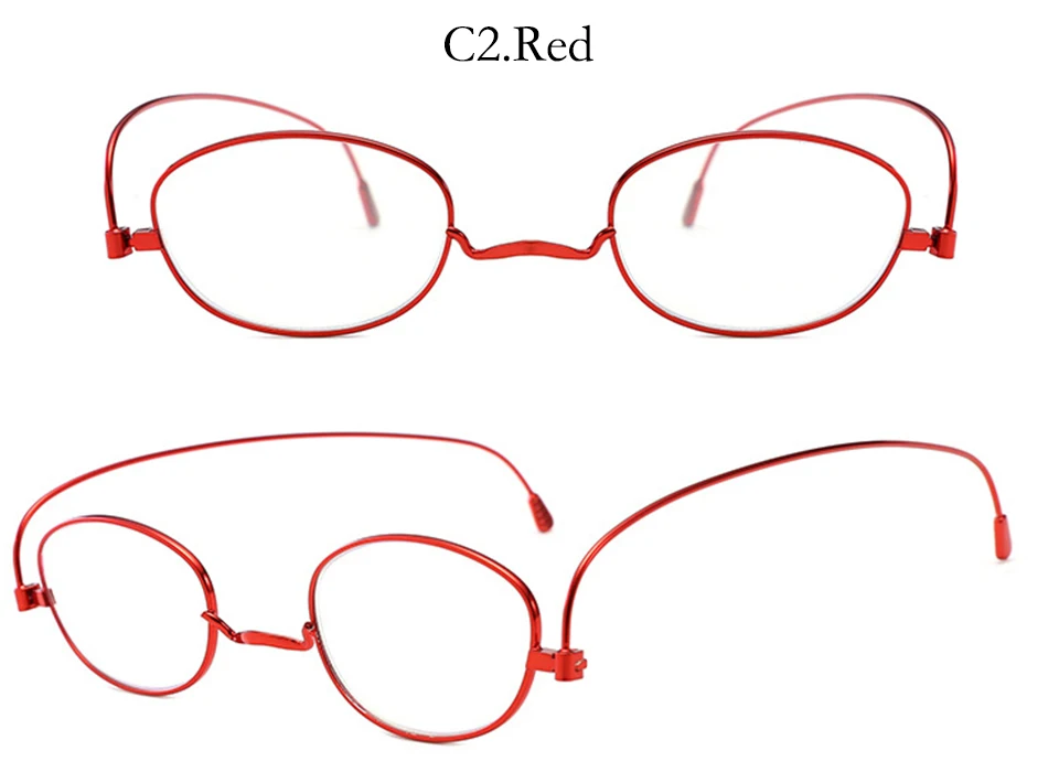 Многофокальные прогрессивные тонкие оптические очки для чтения ультра-светильник из титанового сплава Анти-синие портативные складные очки для чтения