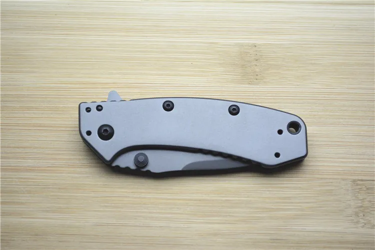 Kershaw 1555TI складной 8Cr13MoV стальное титановое покрытие Флиппер Открытый лагерь выживания карманный edc-инструмент ужин кухонный нож