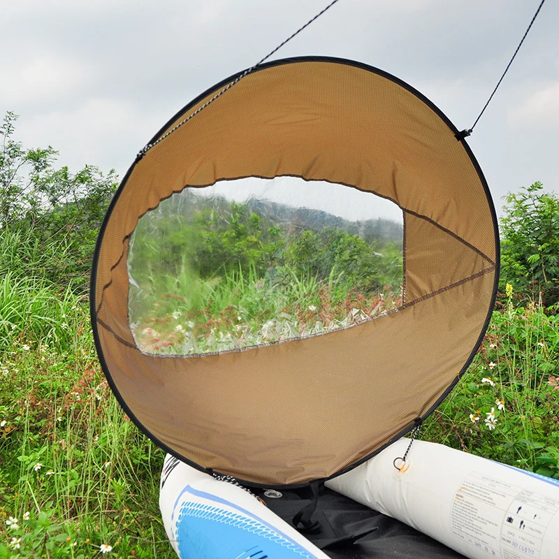Foldable Kayak Sail 42"/108cm Sailing Kayak Sail Transparent For Summer Sailing And Windsurfing Kayaking Wind Rowing