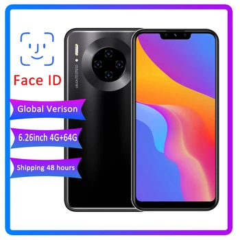 

New P40 Pro 4G RAM 64G ROM celulares MTK6580 quad core 13MP Camera 6.26inch Screen mobile phones android face ID smartphones
