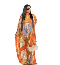 

Fashion Classic African Women's Clothing Dashiki Loose Long Free Size KWA Print Dresses Lady