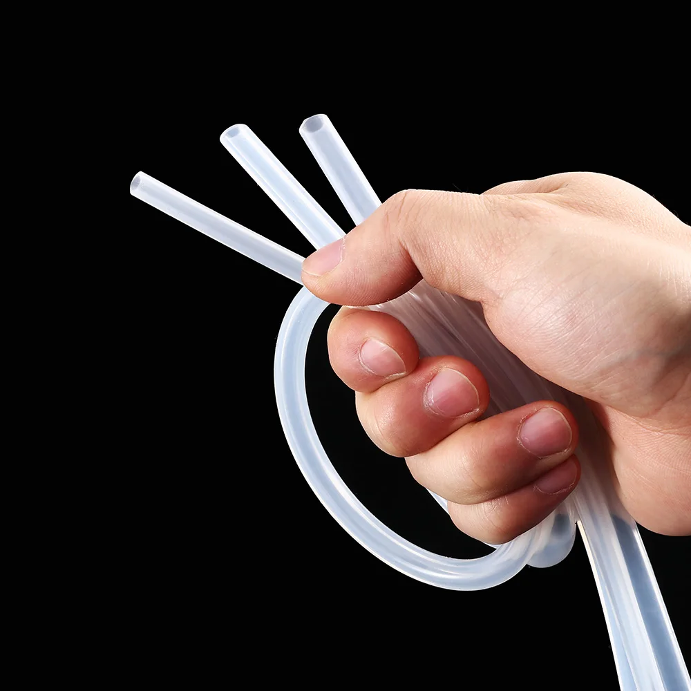 High Quality 1 Meter Flexible Food Grade Transparent Silicone Rubber Hose 2 3 4 5 6 7 8 10mm Out Diameter Silicone Tube For Home