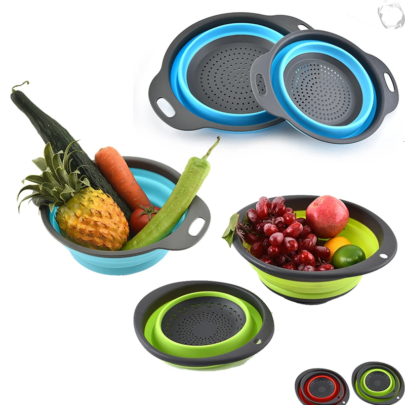 

Silicone Folding Drainer Creative Vegetable Squeegee Filter For Sink Mesh For Sink Kitchen Things