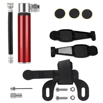 

Hand Pump Inflator High Pressure Bike Portable Tire Outdoor Mini Bicycle Repair Kit Aluminum Alloy Ball Needle Cycling Tool