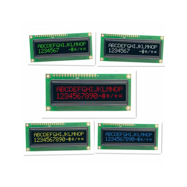 

A15-- 1602OLED module Serial & parallel port 5 colors OLED blue/green/white/yellow compatible with conventional OLED 1602