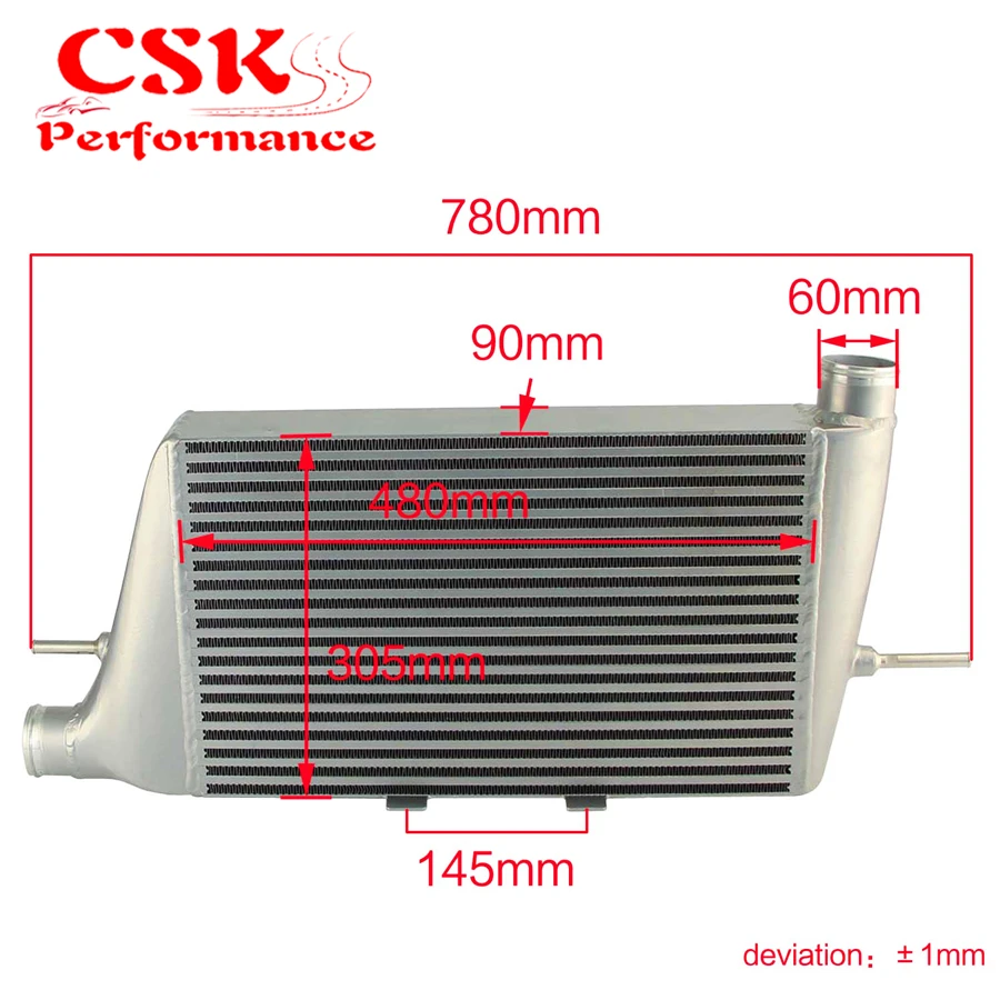 

High Performance FMIC Front Mount Intercooler Fits For 2008-2015 Lancer Evolution EVO X
