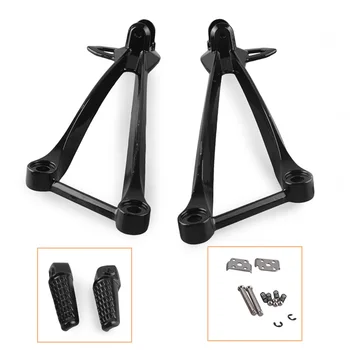 

Motorcycle Rear Passenger Foot Pegs Footrest Brackets for KAWASAKI Ninja ZX10R 2008-2010 & ZX6R 2009-2011 Aluminum Alloy