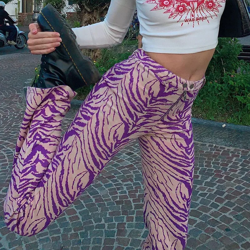 Повседневные свободные Клубные длинные брюки женская уличная одежда женские