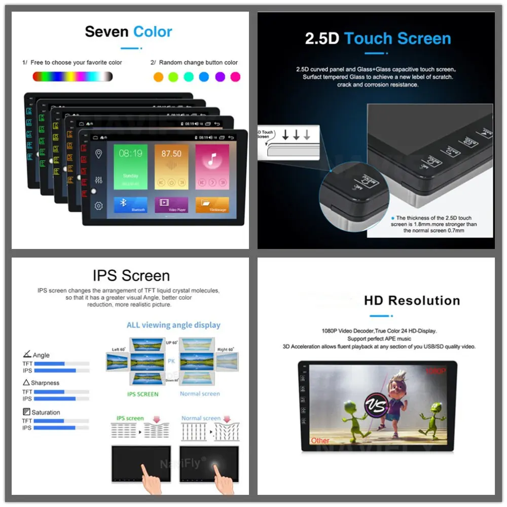 Бесплатная доставка! Автомобильный мультимедийный плеер Android 10 IPS DSP 4G LTE 4 + 64G