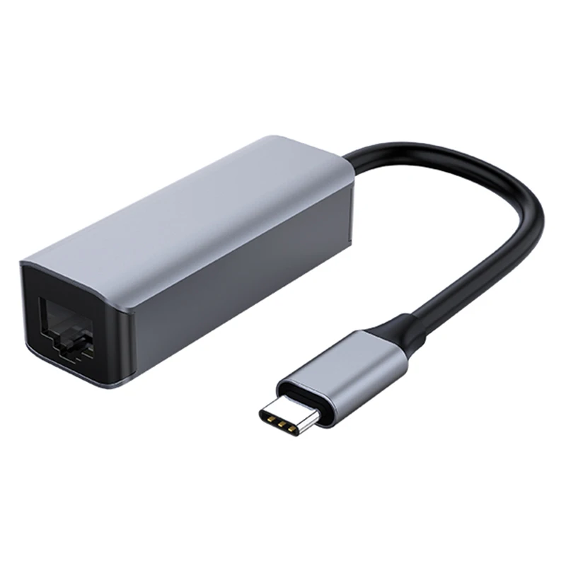Тип C к RJ45 хаб Gigabit Ethernet высокоскоростной адаптер портативный для домашнего офиса VDX99 - Цвет: a