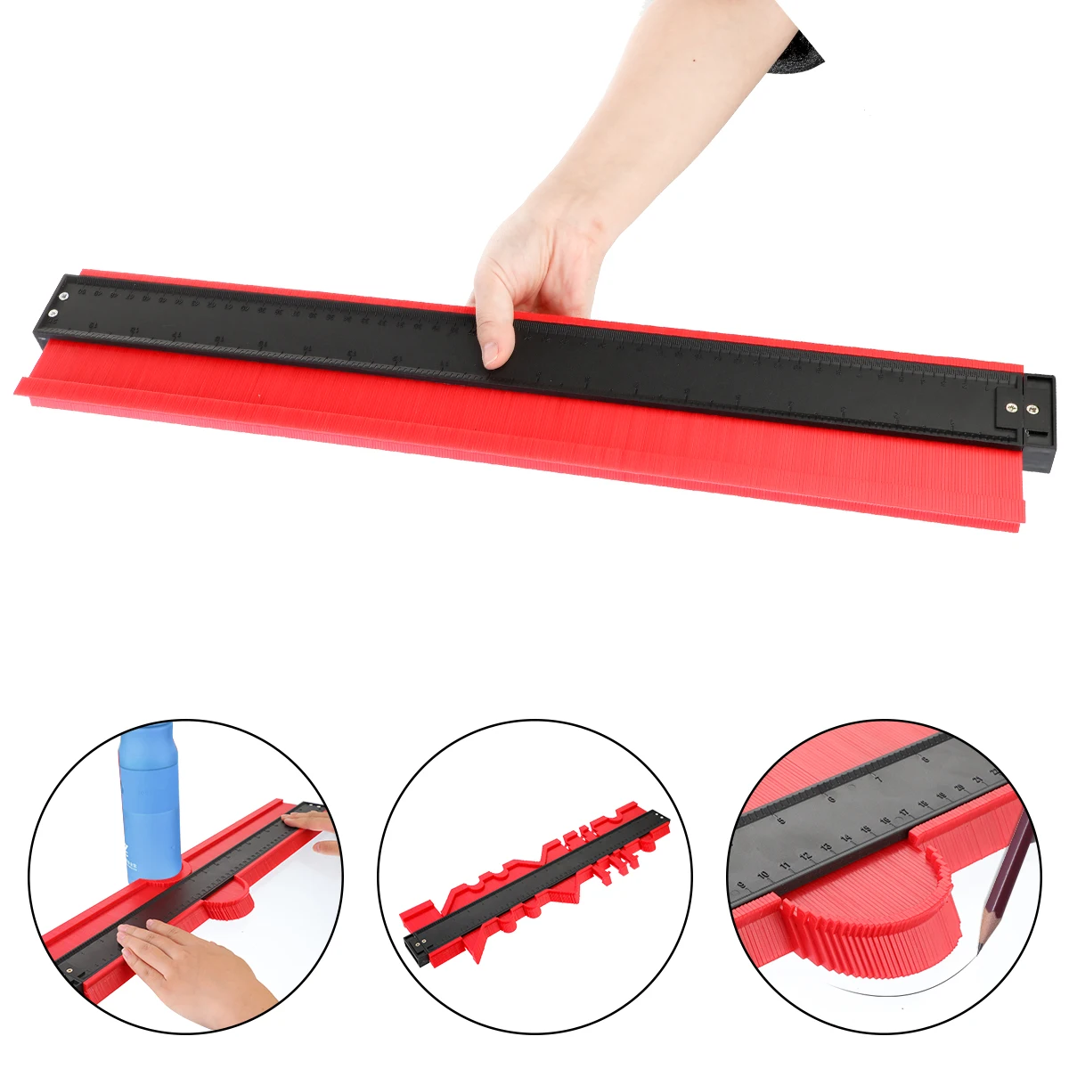 12//14//25//50cm Contour Gauge Plastic Profile Copy Contour Gauges Standard Wood