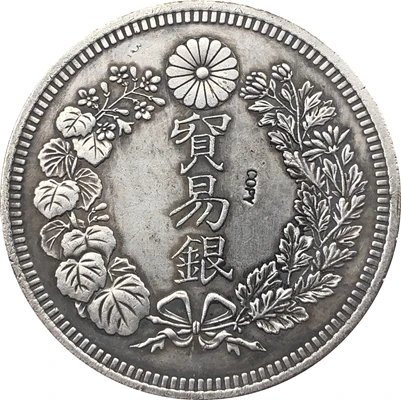 Японский 1 торговый доллар-Meiji 7 8 монета 9 10 года копия 38 58 мм | Дом и сад