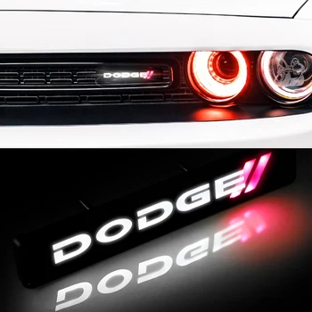 

1 ABS Chrome Front Hood Grille LED Decorative Light for Dodges Challenger RAM 1500 Charger Avenger Caliber Nitro Car Accessories