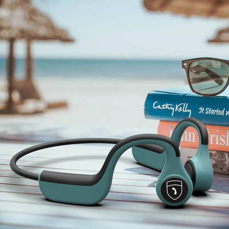 DOSII New Wireless Headset Bluetooth 5.0 Bone Conduction Headset Driving Sports Headset Hands-free for All Mobile Phones