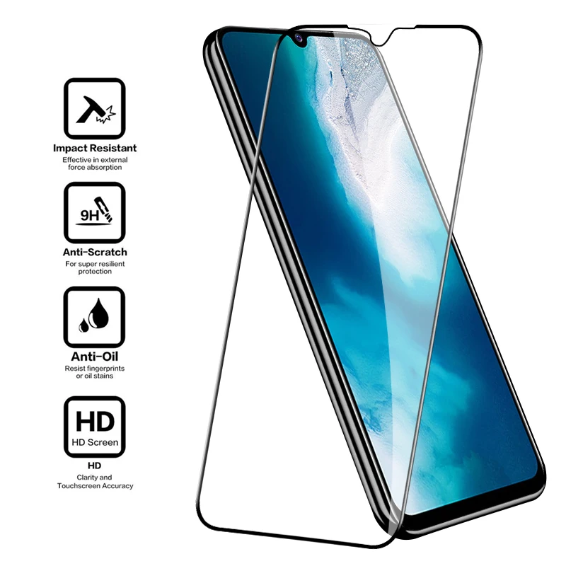 Защитное стекло 9D для экрана Vivo V17 Neo V20 SE V9 U10 U3X пленка S1 Pro X20 X21 X7 Plus полное покрытие