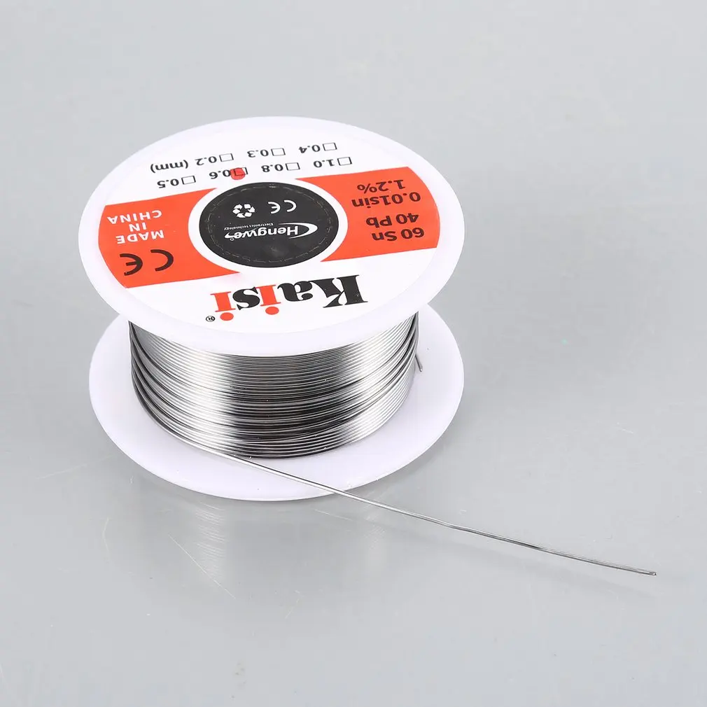 0,6 мм Sn60/Pb40 0.01sin 1.2% низкоплавный оловянный свинец Оловянная проволока припой палочка расплава канифоль ядро сплав припой пайка проволока рулон