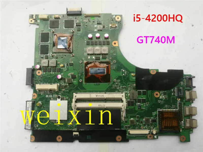 N56JR для ASUS материнская плата ноутбука REV2.0 i5 4200HQ с GT740M видеокартой тест хорошая
