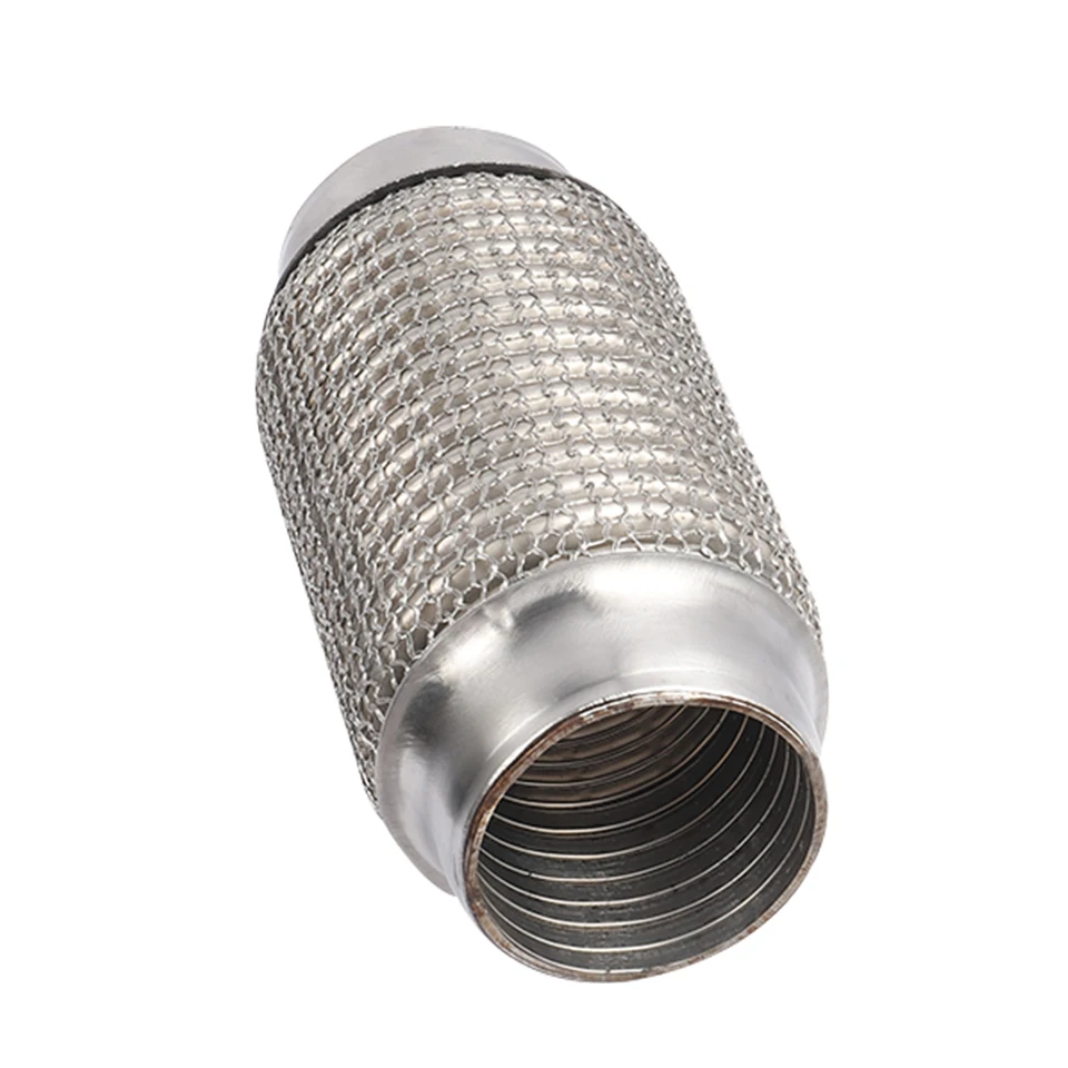 KIMISS 2.5 Inch X 6 Inch Stainless Steel Flexible Exhaust Pipe - Universal Corrugated Bellow For Turbo/Wastegate