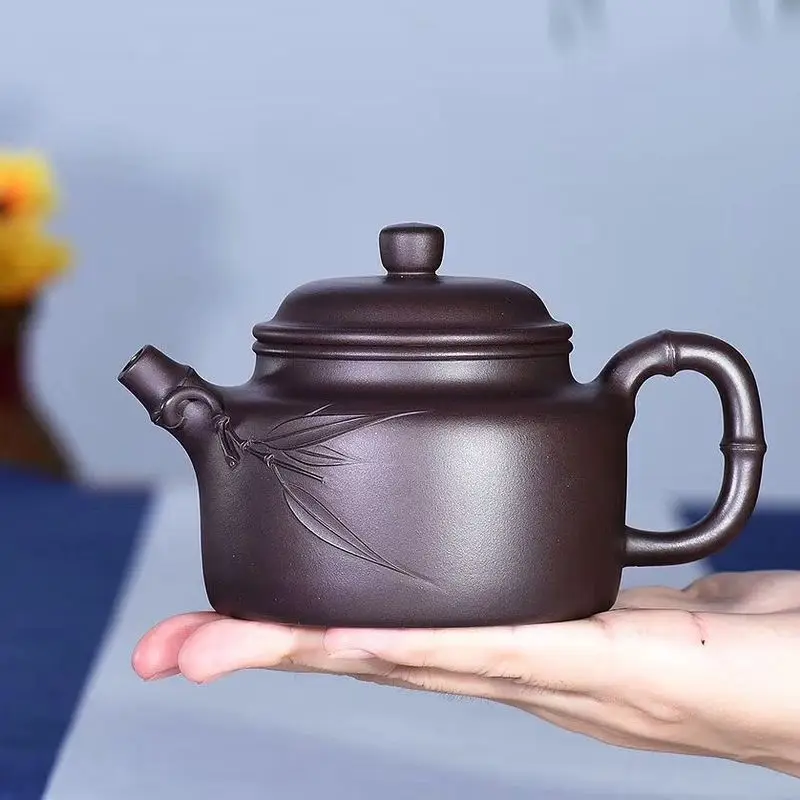 

Powerful masters all hand are recommended undressed ore old purple bamboo, clock pot stick bamboo tea kettle