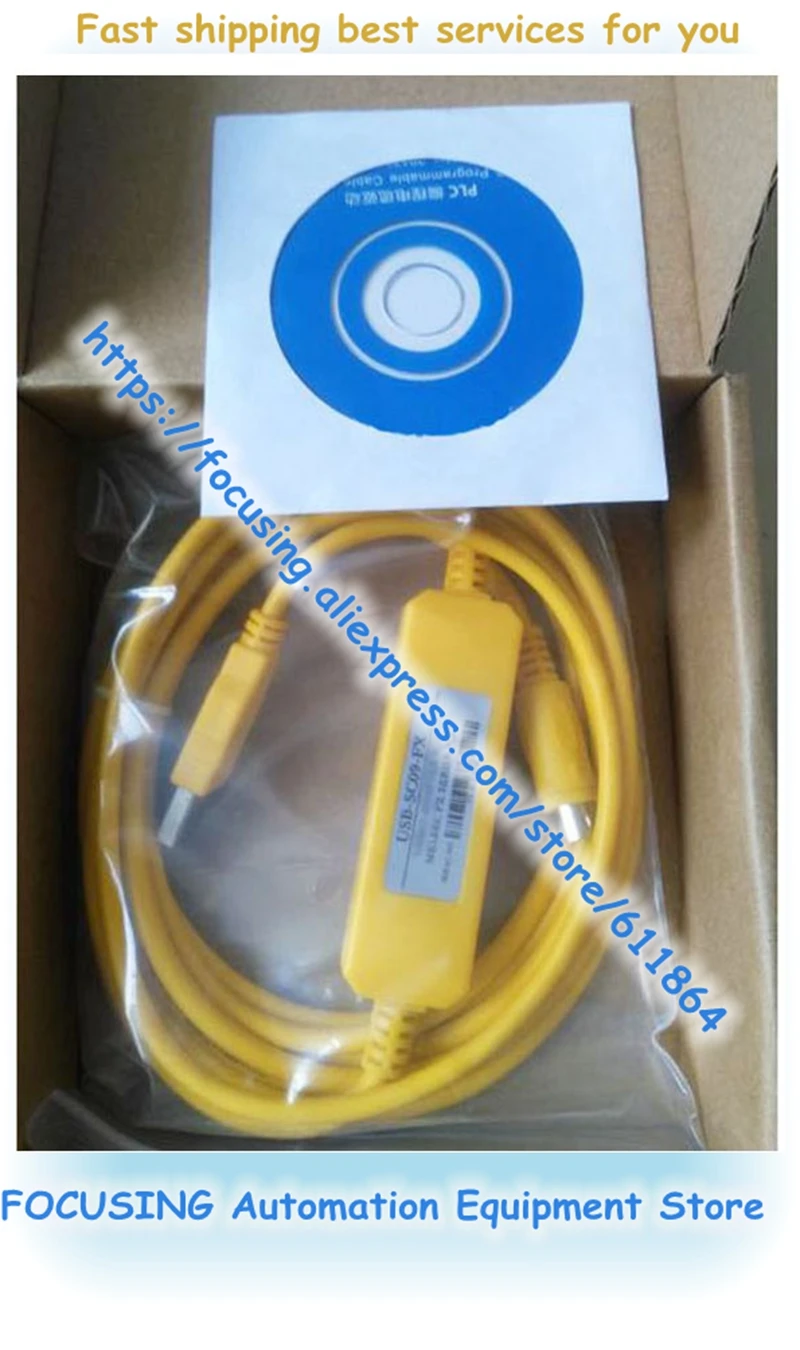 

5PCS/ A LOTS USB-SC09-FX USB-SC09 FX new boxed cable for FX PLC using CD