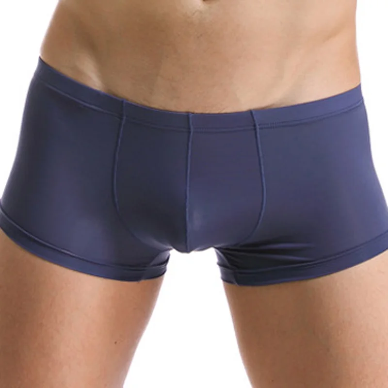

Appeal Boxer Briefs Breathable Underpants Middle Ice silk Ultra-thin Men's Sexy New Comfty