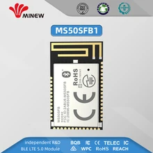 Нордическая nrf52832 uhf-модуль беспроводной передачи данных 2,4 ГГц приемник передатчик uart передатчики дальнего действия minew MS50SFB1