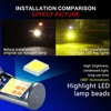 2Pcs H8 H9 H11 Two-Color Integrated Led 3030 Chips 24 SMD High Power LED Fog Light Headlight Lamps Bulb Lens DC 12V ► Photo 3/6