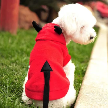 

Pets Devil Dress Dogs Pets Clothing Chrismas Party Festival Cosplay Costume Dog Winter Coat Jacket Poodle Dog Clothes