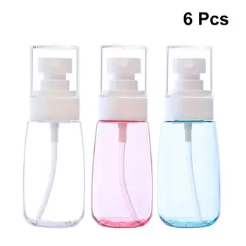 

6pcs 60ml Mist Spray Bottles Sunscreen Spray Holder Portable Makeup Sprayers Sanitizer Containers for Home Outside