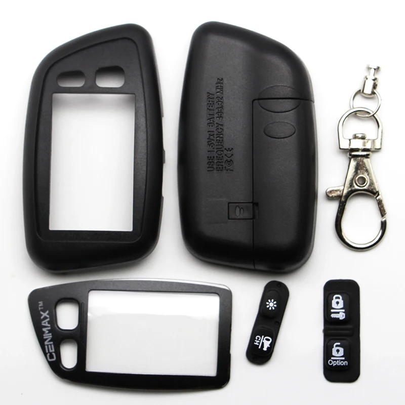 Case for CENMAX ST-5A Russian LCD remote control for CENMAX ST5A 5A LCD keychain car remote 2-way car alarm system