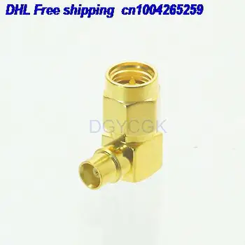 

DHL 100pcs Conversion Adapter MCX female to SMA male RA 90 degreeconnector for Communication adapter connector 22cs