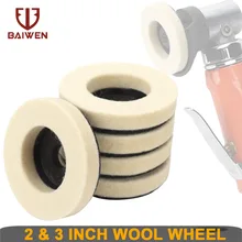 

1Pc 2inch/3inch Wool Polishing Wheel Buffing Pads Felt Discs for Angle Grinder Metal Marble Glass Polishing Polisher Tool