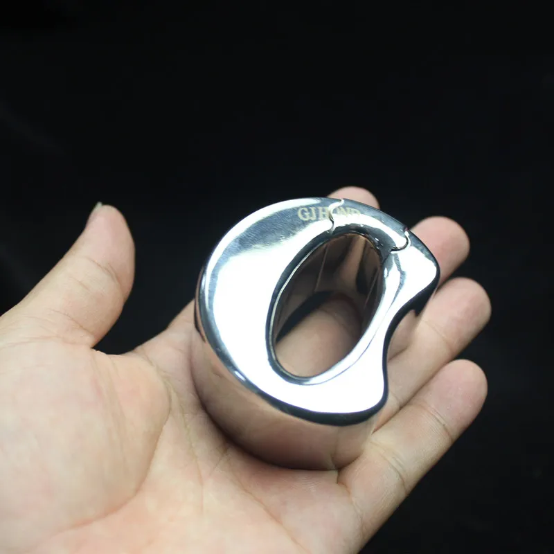 Кольцо на пенис из нержавеющей стали с подвеской в виде мошонки|stainless steel penis