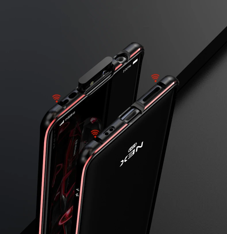 OMEVE для Vivo NEX 3 бампер чехол двойной цвет Алюминиевый металлический каркас Бампер