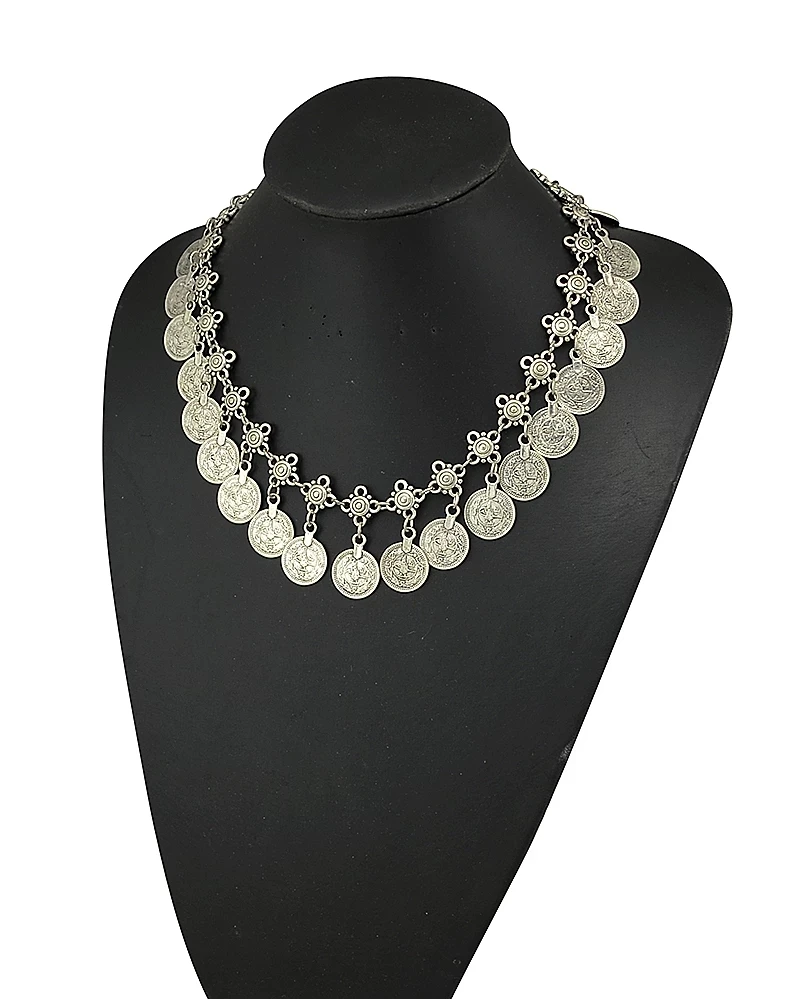 عقد العملات الذهبية – لمسة تراثية فاخرة