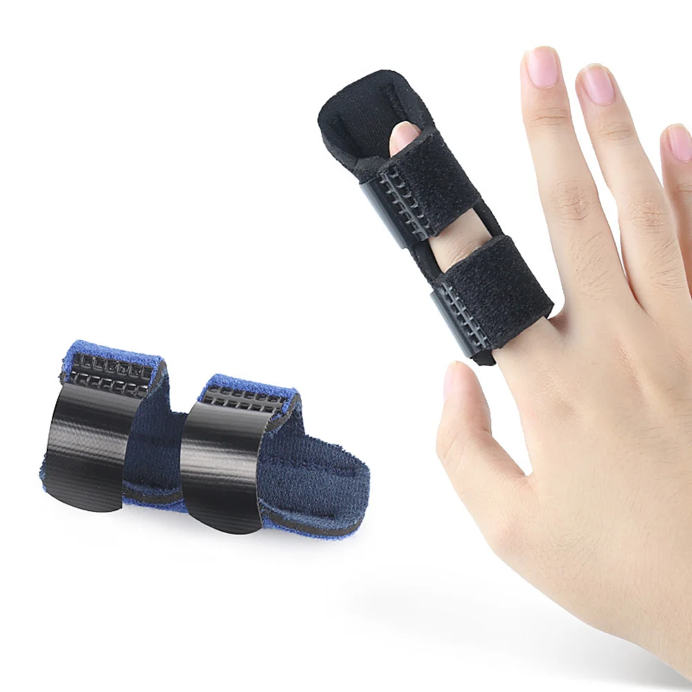 2 Pcs Finger Splints Sport Sleeves Brace for Mallet Arthritis Corrector With Adjustable Tape Bandage | Красота и здоровье