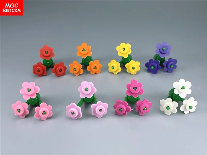Кубики MOC Горный цветок животное паук фотоальбом DIY рок развивающие строительные