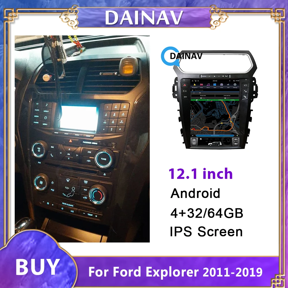 

Vertical Screen Android Car GPS Navigation For ford explored 2017 Car Multimedia DVD Player Auto Radio Tape Recorder