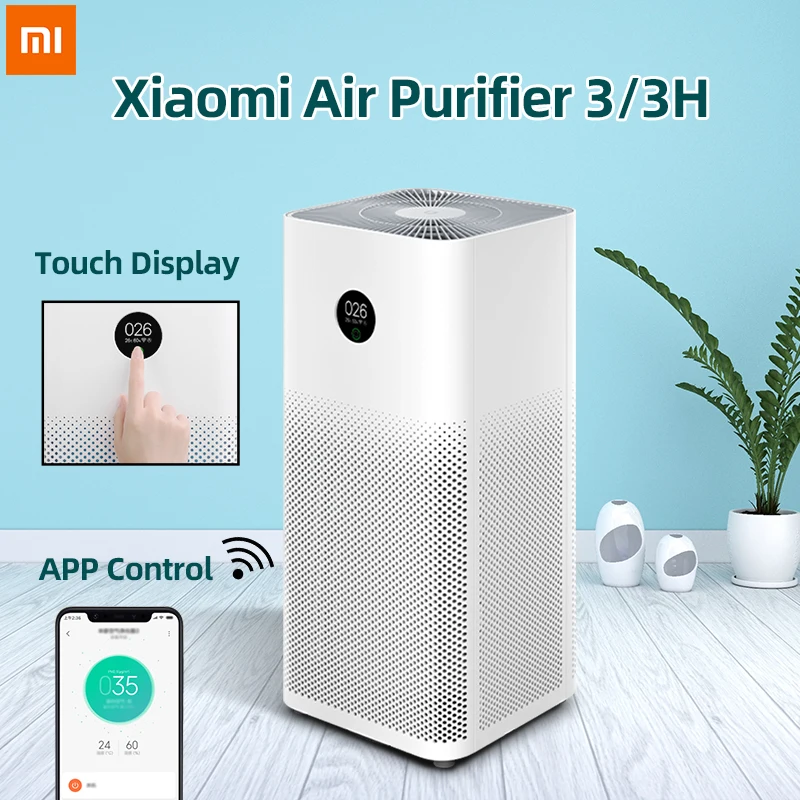 Очиститель воздуха Xiaomi Mi 3 3H автоматический детектор дыма освежителя Hepa фильтр