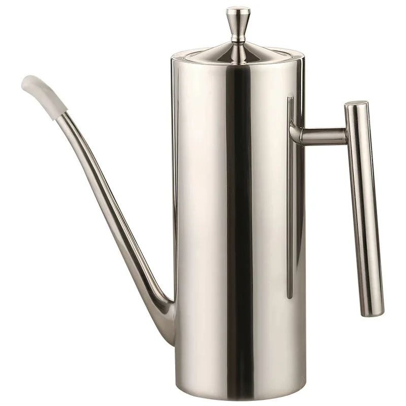 

304 Stainless Steel Oil Pot Oil Bottle Household Soy Sauce Bottle Long Mouth Seasoning Bottle Kitchen Seasoning Bottle Shaker