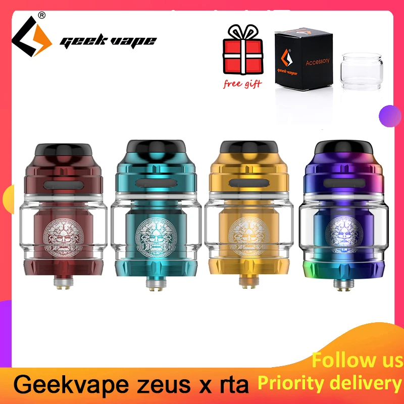 Geekvape Zeus X RTA 4,5 мл емкость бака с 810 делриновый дрип-тип электронная сигарета распылитель обновление zeus dual/AMMIT MTL