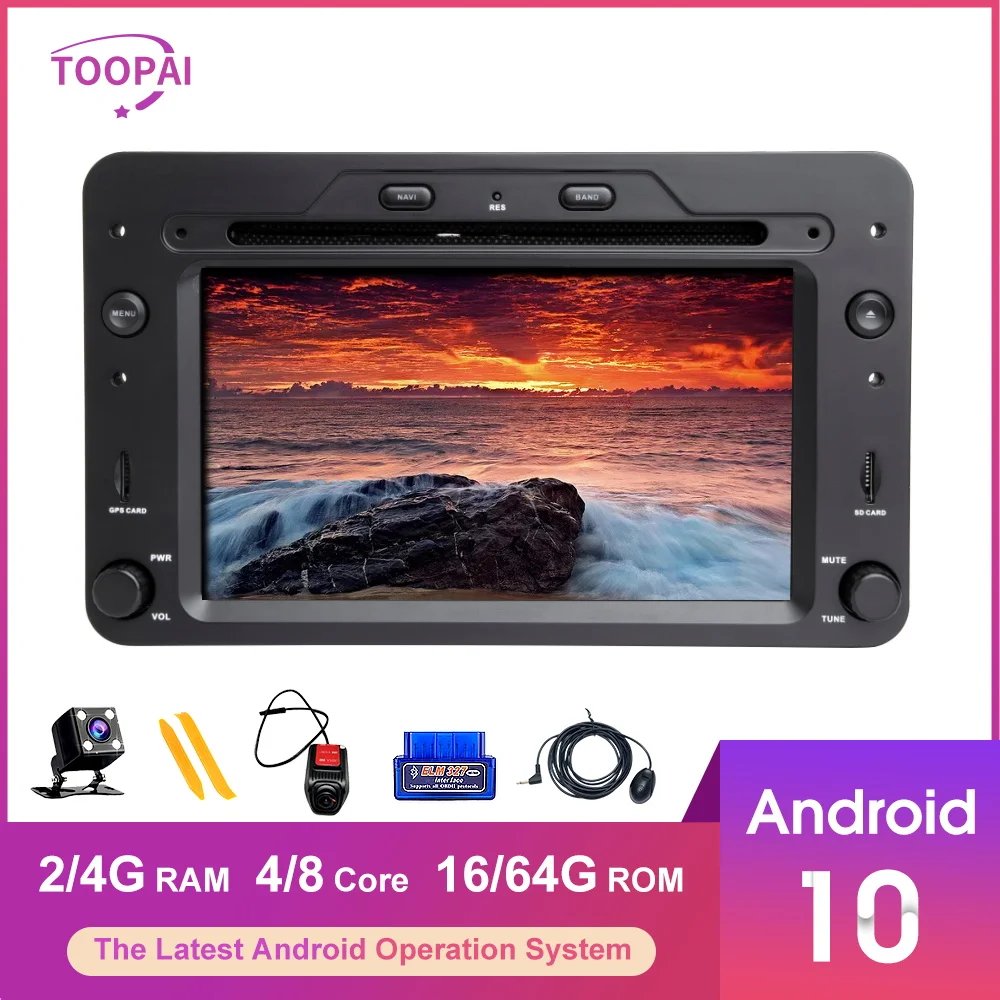 TOOPAI Android 10 для Alfa Romeo Spider Brera 159 Sportwagon 2006 авто радио GPS навигация автомобильный