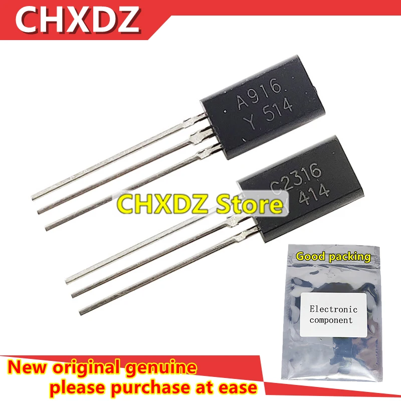 10 шт. Новый 2SA916-Y 2SC2316-Y KSA916 KSC2316 A916 C2316 TO-92L триодный транзистор | Электронные