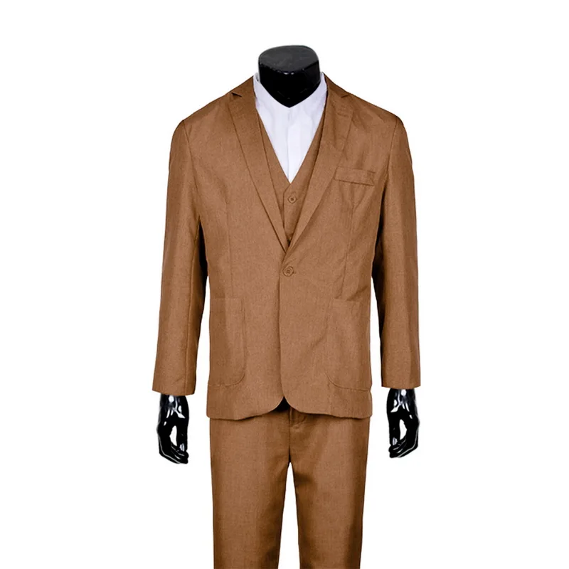 Мужские модные тонкие костюмы, мужская деловая повседневная одежда, костюм из трех предметов, пиджак, брюки, комплекты