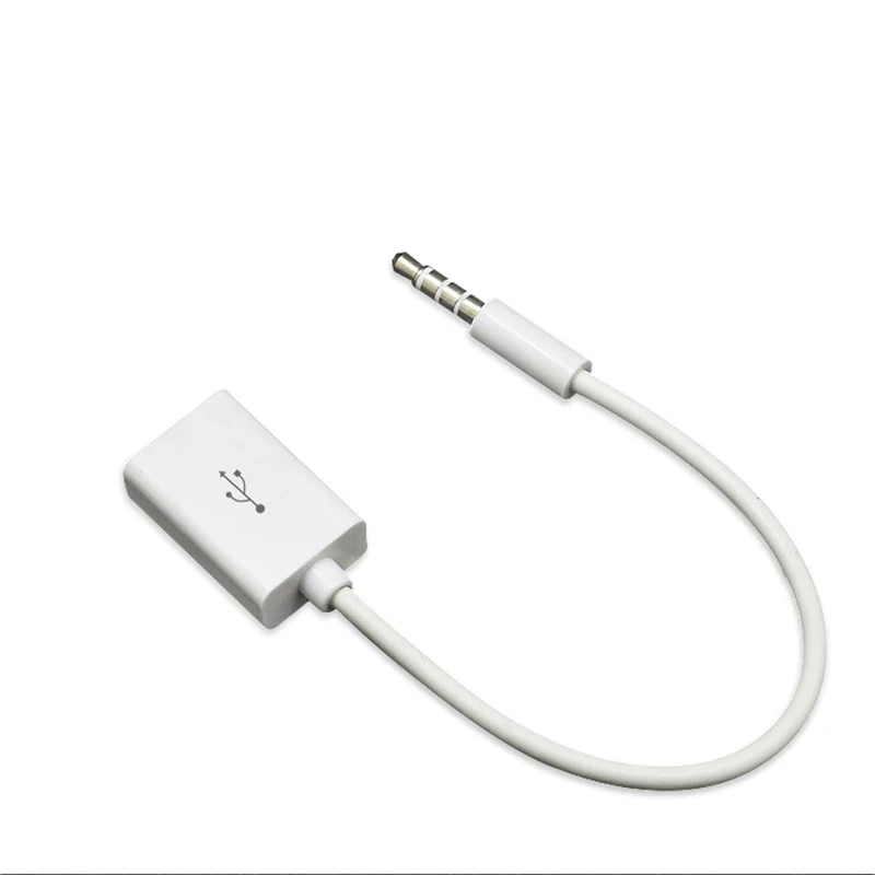 Мини jack 3 5 мм AUX аудио разъем для USB 2 0 конвертер адаптер Aux кабель автомобиля MP3
