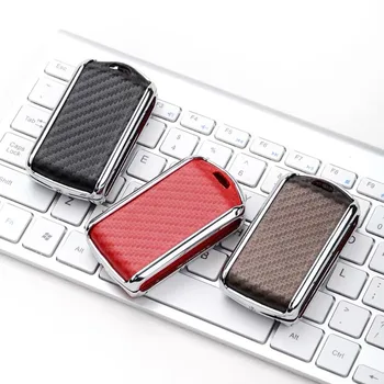 

Key Cover Shell Case Holder Key Case Carbon fiber + Galvanized Alloy For Volvo XC40 XC60 S90 XC90 V90 2017 2018 car-styling